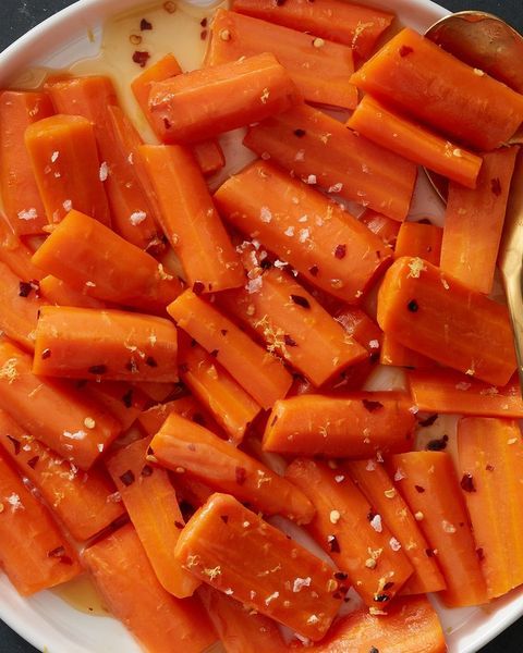 hot honey carrots