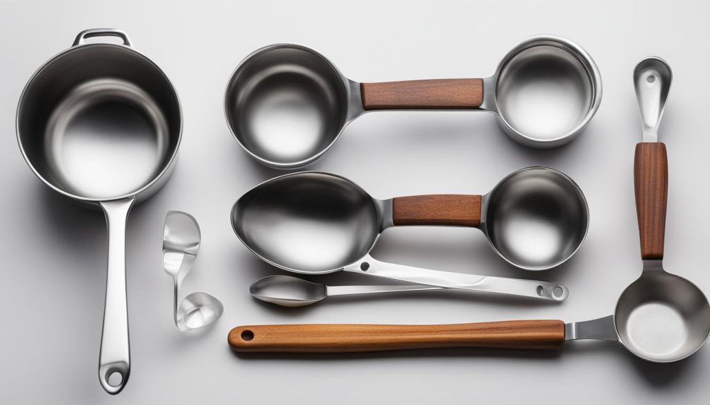 measuring cups and spoons