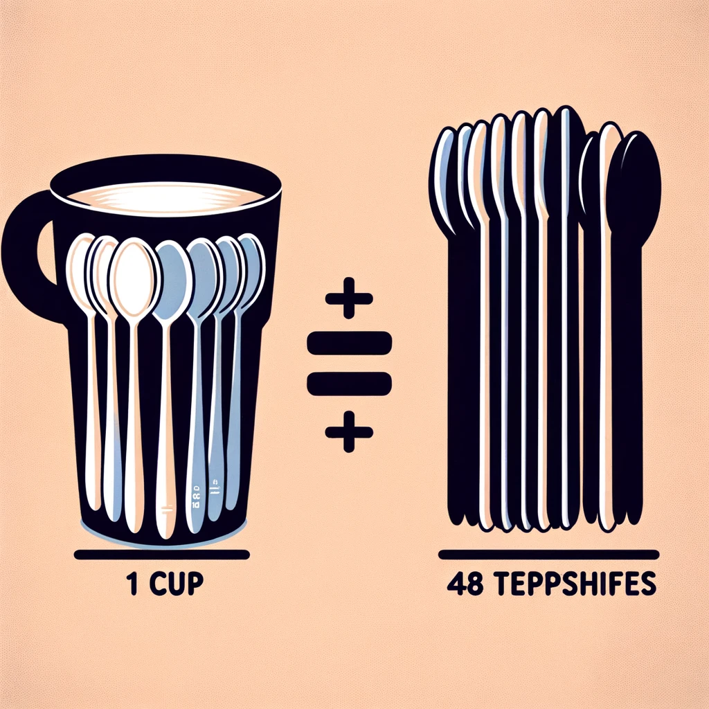Conversion from teaspoon to cups