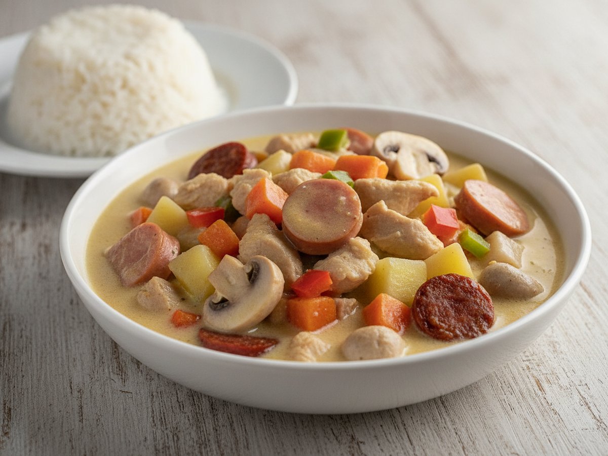 Chicken Pastel (Filipino Creamy Chicken Pot Pie Stew)