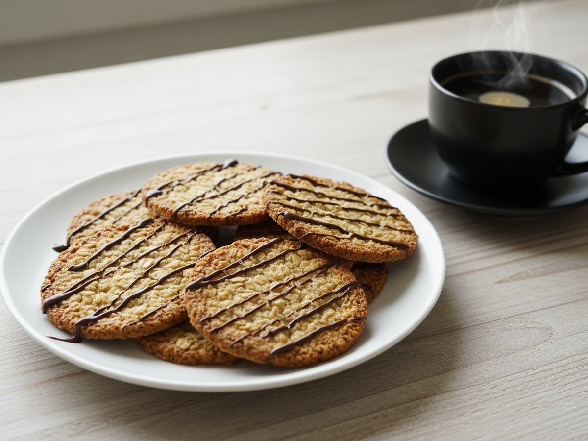 Danish Oatmeal Cookies (Havregrynskager)